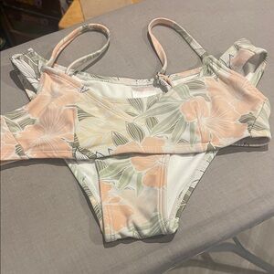 Xhilaration Peach and Green Bikini